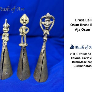 Bells | Brass Bells | Osun Brass Bell | Aja Osun [FREE SHIPPING USA]