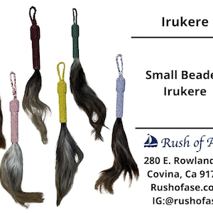 Irukere Small | Horsetail-fly-whisk | cow tail -fly-whisk | Sheep Wool fly-whisk [FREE SHIPPING USA]