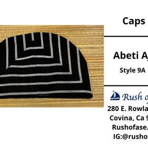 Caps | Abeti Aja | Yoruba Cap Style A