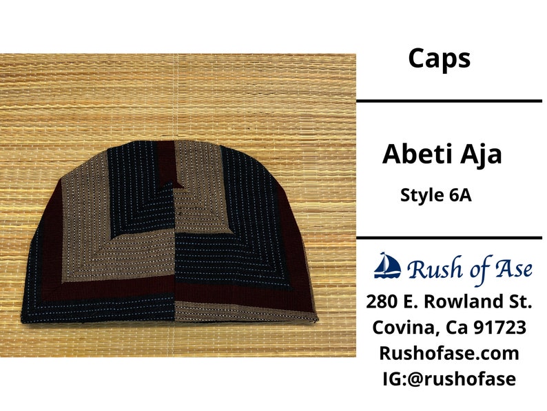 Caps | Abeti Aja | Yoruba Cap Style A