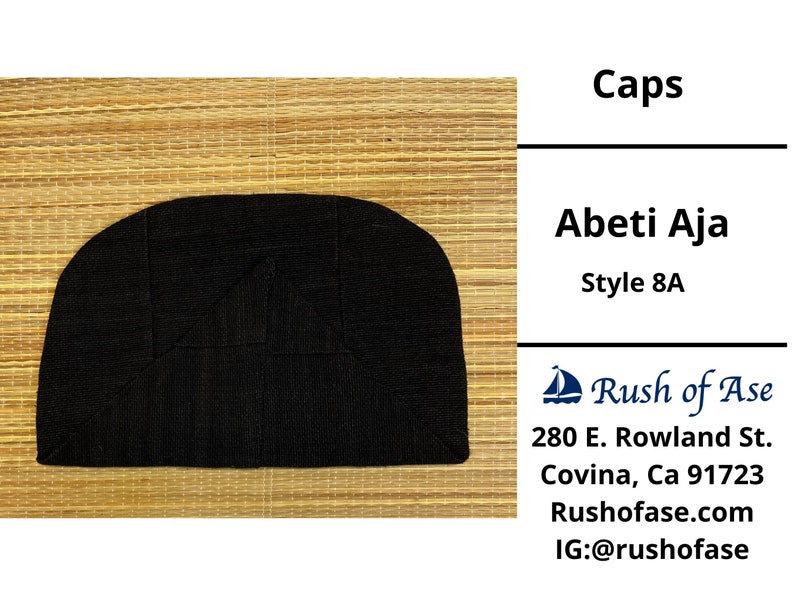 Caps | Abeti Aja | Yoruba Cap Style A