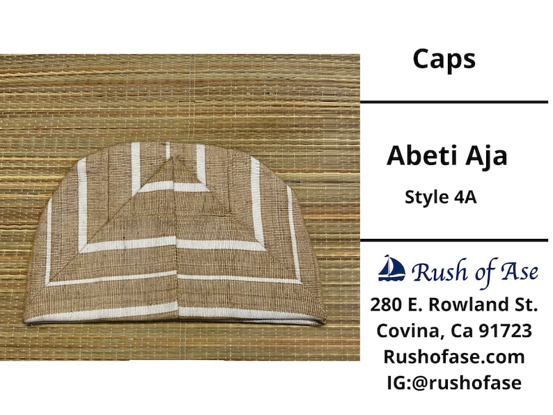 Caps | Abeti Aja | Yoruba Cap Style A