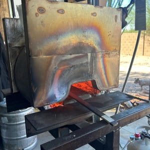 Hand Forged Steel Skull Keychain: Blacksmith Made, Heavy Duty bild 7
