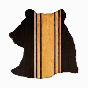 Dirk Bear Head Cheese Board | As-is or custom order wooden tray for serving charcuterie meat, cheese, or food.