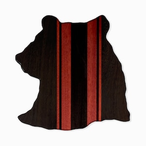 Quinn Bear Head Cheese Board | As-is or custom order wooden tray for serving charcuterie meat, cheese, or food.