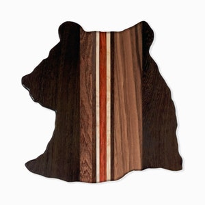 John Bear Head Cheese Board | As-is or custom order wooden tray for serving charcuterie meat, cheese, or food.