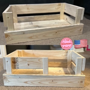 Pallet Wood Pet Bed - reclaimed, crate, custom