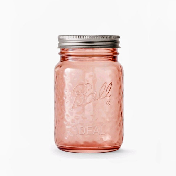 16 oz Rose Vintage Ball Mason Jar – Basteln, Aufbewahren, Einmachen, Partygeschenke, Pint, rosa