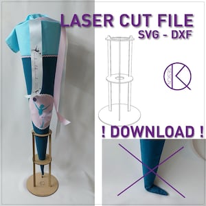 Lasercut Datei, Schultütenständer, Schultüte, Ständer, XTool M1