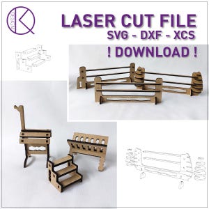 Accessori per stalla, ostacoli, scale, mangiatoia, supporto per sella, cavallo - lima tagliata al laser