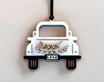 Just Married Christmas Tree Ornament