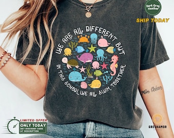 Funny Teacher Shirt: Under The Sea Ocean Graphic Tee