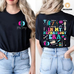 Personalized In My Nephrology Era Shirt, Retro Dialysis Nurse TShirt, Nephrology Nurse Gift Ideas for CCHT Hemodialysis