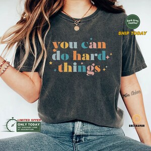 You Can Do Hard Things Shirt, Teacher Shirt | Special Education Teacher Gift Teacher Tee | Testing Day Shirt | Teaching Tee