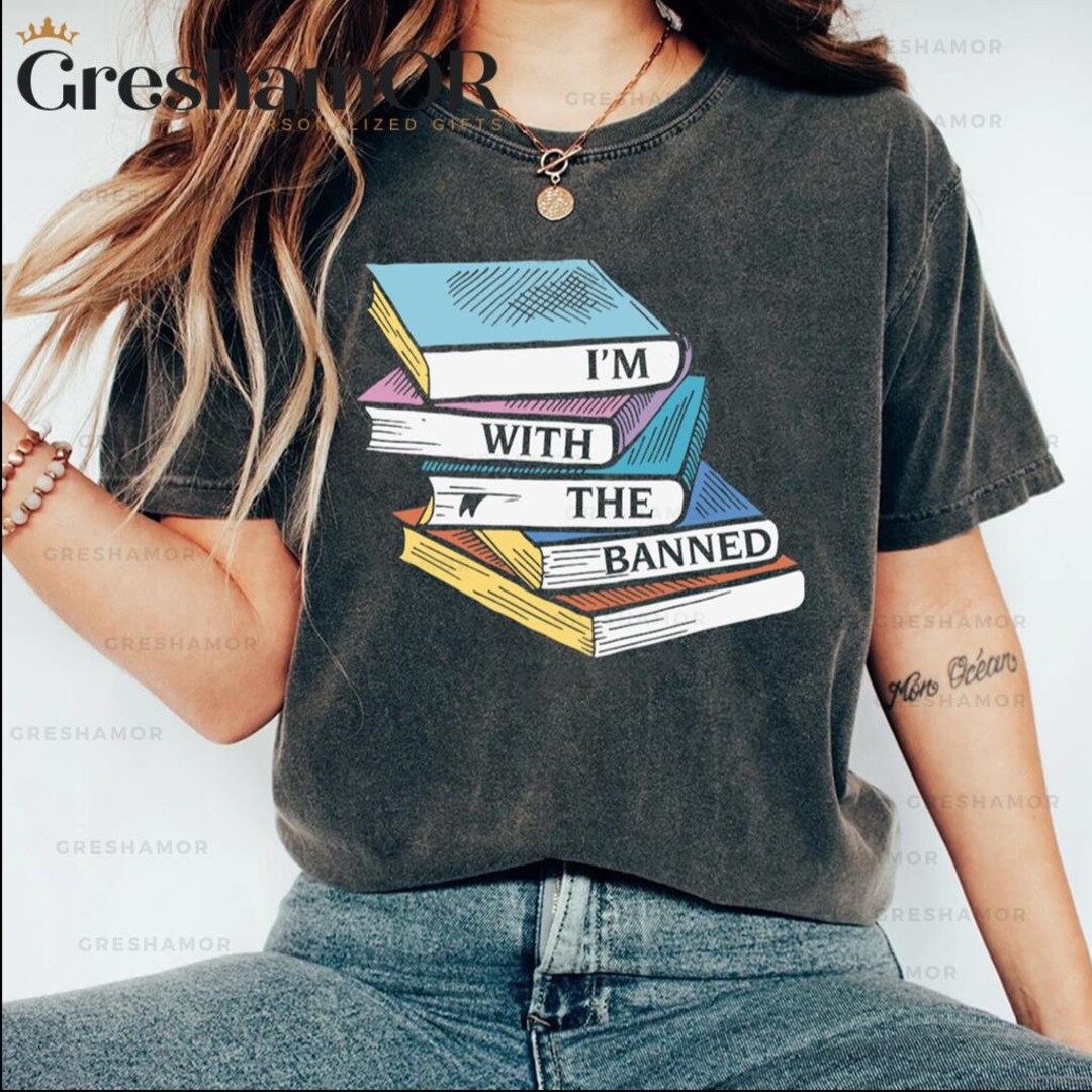 I'm With the Banned Shirt Banned Books Shirt Banned - Etsy