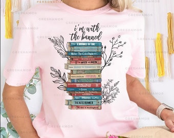 Banned Book T-shirt, I Read Banned Books Tee, Bookish Banned