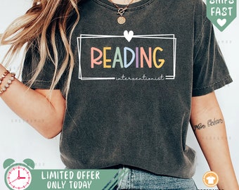 Reading Teacher Shirt | Bookish Shirt | Reading Interventionist | Elementary Teacher Gift | Reading Interventionist Shirt