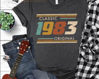 1983 Birthday Shirt, 40th Birthday Gift, Vintage Style
