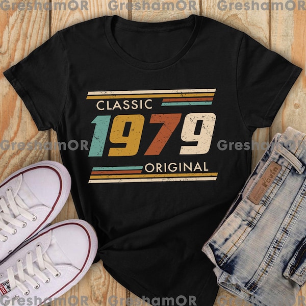 Classic 1979 Original Shirt, Vintage 1979 Shirt, Vintage 1979 Birthday Shirt, 43rd Birthday Shirt, 43rd Vintage Shirt, Gift for Him, Her