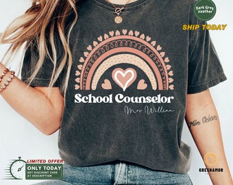 Personalized School Counselor Shirt, Gift For School Counselor | Counselor Shirt | Teacher Team Shirts | Custom Shirt | Teacher Gift