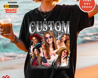 Comfort Colors Custom Photo Shirt: Personalized Girlfriend Gift