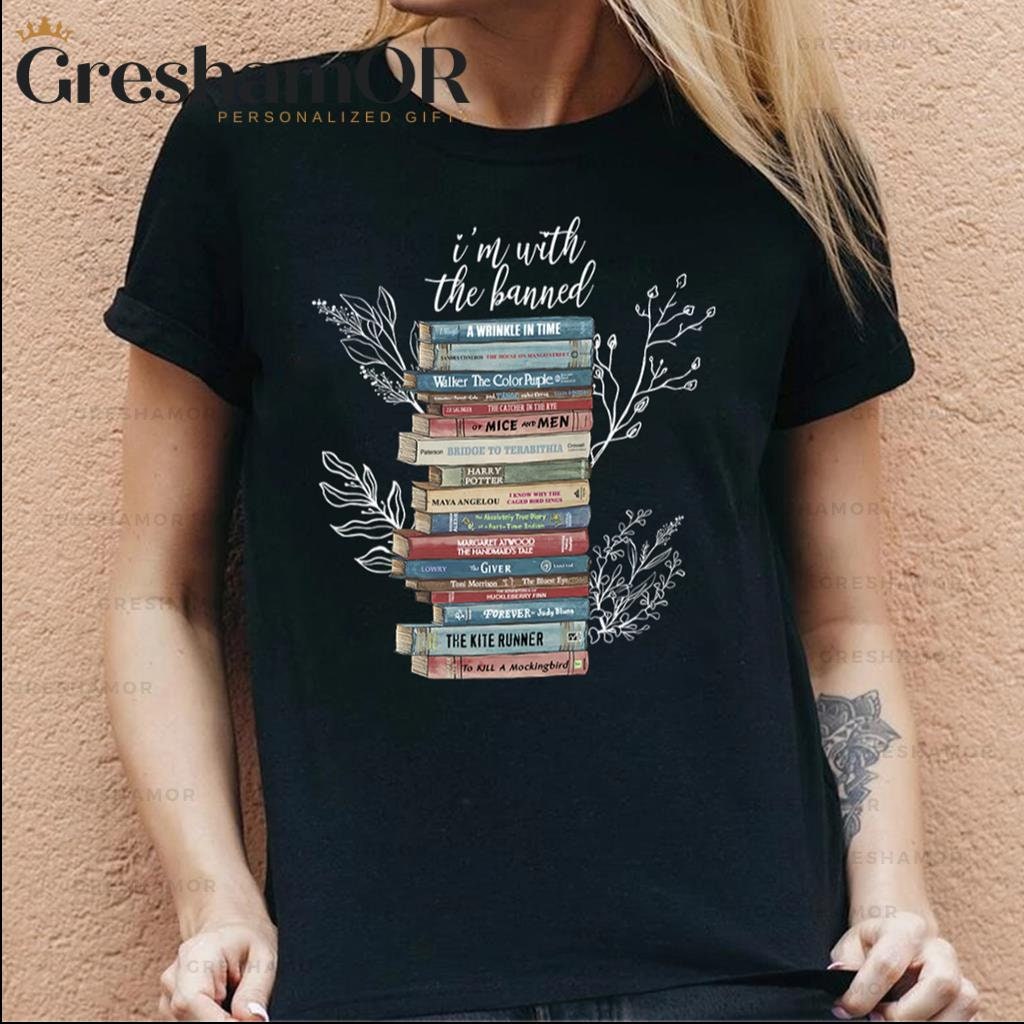 [Out of Print] Read Banned Books Long Sleeved Tee (Red) - [アウト・オブ・プリント] オリジナルデザイン 発禁本 Tシャツ I Read Banned Books Unisex T-Shirt – A Blue Dot in a Red State