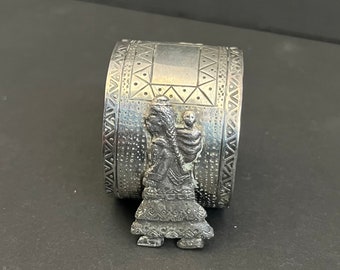 Peruvian Silver Antique Napkin Holder