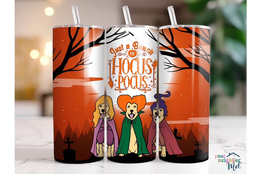 Cute Dog HOCUS POCUS Tumbler Wrap Sublimation Design Etsy