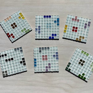 Square Glass Tile Coaster | Handmade Drink Coaster Jewelry Displays | Housewarming Gift | Gift for Her | Gift for Him | Valentine Gift