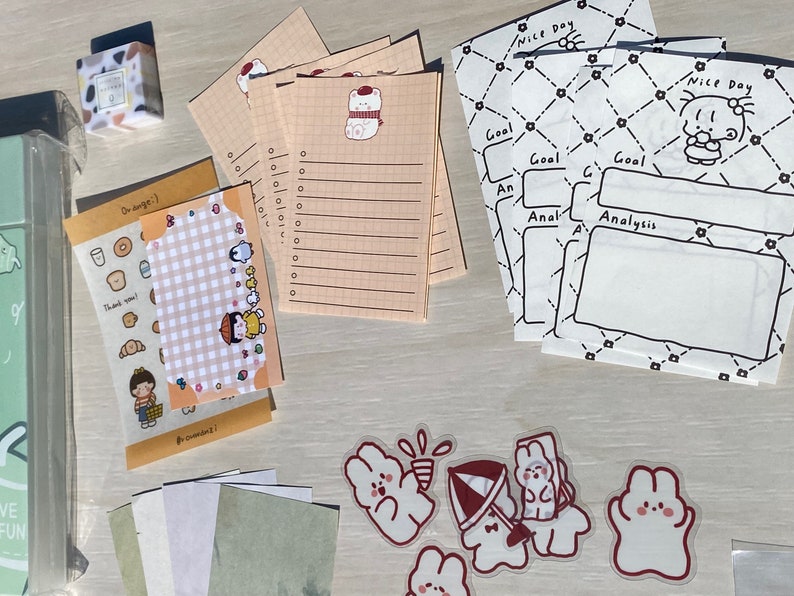 90pcs Journaling Stationery Mystery Box Stationary Set Etsy