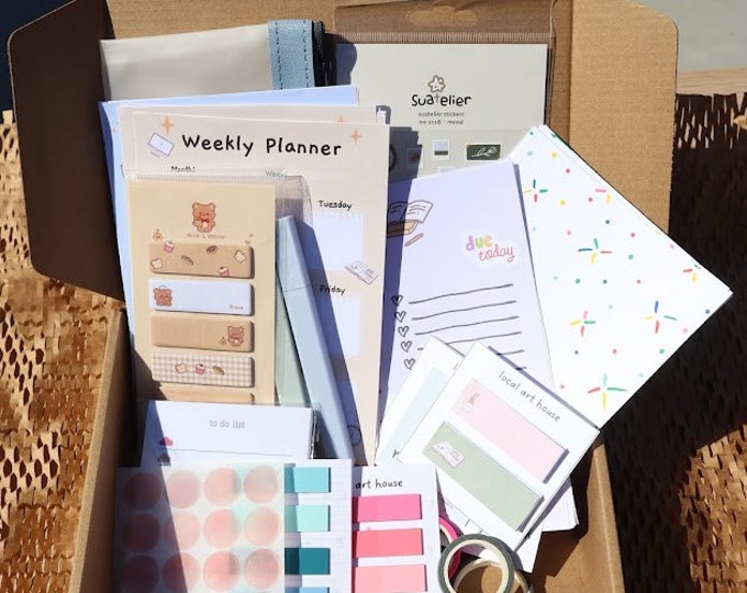 90pcs Journaling Stationery Box | School Set | Journal Set | Notebook Set | Gift Set | Holiday Gift | Local Handmade