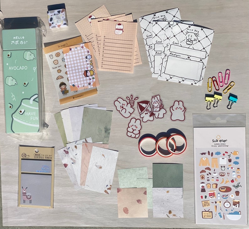 90pcs Journaling Stationery Mystery Box Stationary Set Etsy