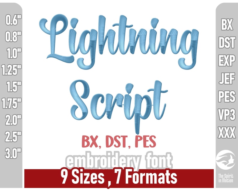 Lightning Script Letters Lightning Script Embroidery Font | Machine Embroidery Letters ...