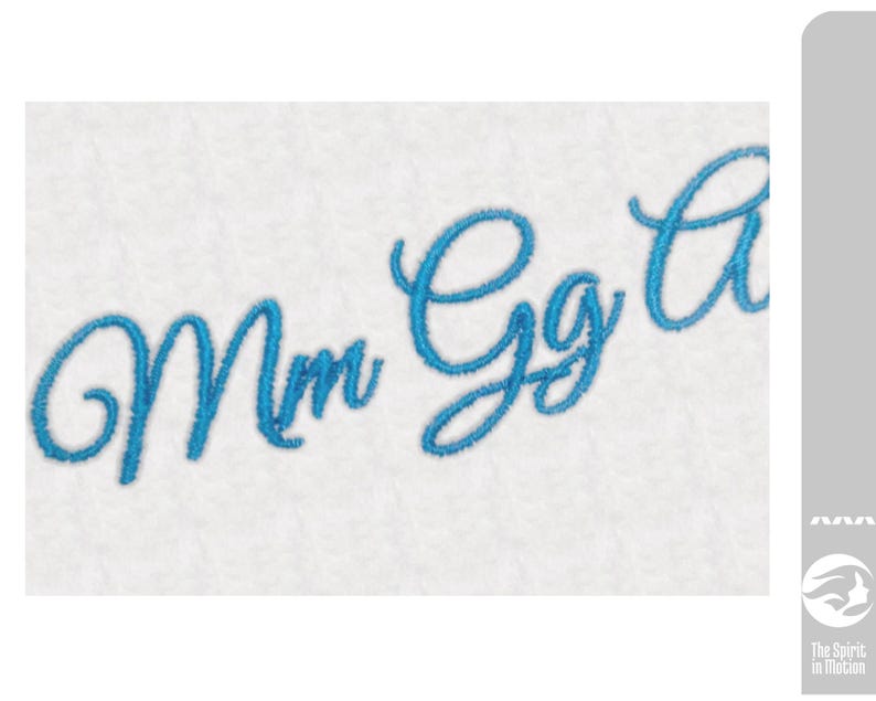 Script Embroidery Font Bundle #1 | 10 Hand-digitized Script Fonts ...