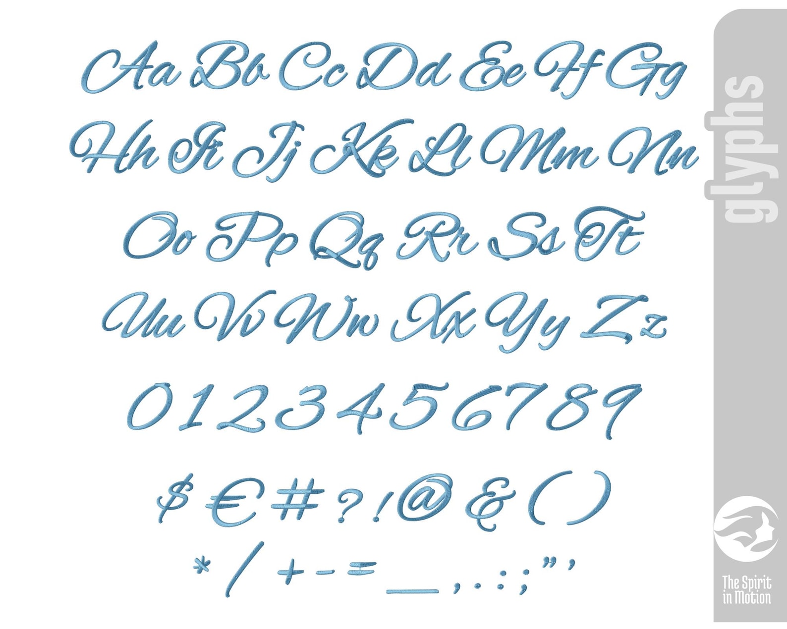 Alex Brush Script Embroidery Font | Machine Embroidery Alphabet | PES ...