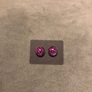 Medium stud dome earrings