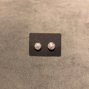 Small stud dome earrings