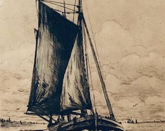 Homeward Bound - pencil-signed and titled etching (Alex Kalderach)