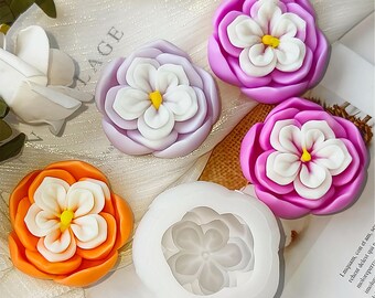 3D Flower Silicone Mold | Candle, Soap, Plaster & Resin