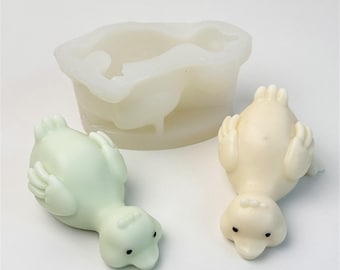 3Dシリコンモールド樹脂アヒル型デコレーションチョコレートケーキ