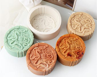 Stampo in silicone a rilievo di Medusa / Mitologia greca per candele, saponi e lavori in resina