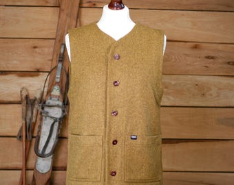 Gilet in feltro di lana TEKO Langmuir – Realizzato a mano in Scozia – Gilet da uomo ecoMELTON™ sostenibile