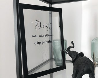 Dost (Vriendschap) Quote fotolijst als decoratie