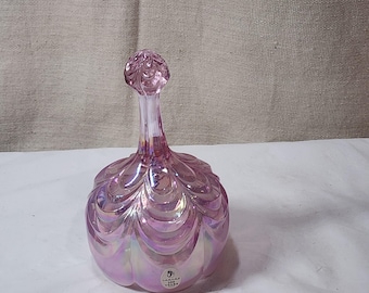 Fenton 100th Anniversary 6" Pink Rosemilk Opalescent Drapery Bell 6536NI