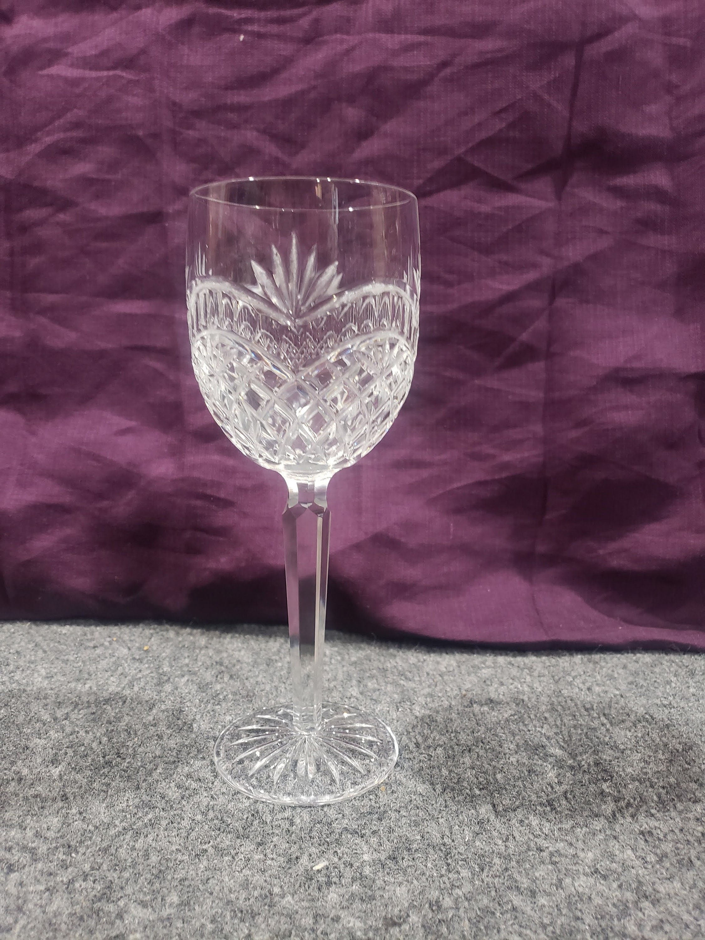Vintage Waterford Crystal Water Goblet WAT100 8 1/2"