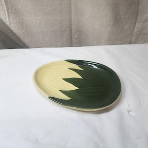 vintage Shawnee Pottery Corn King Dish 93 assiette à salade plat ovale allant au four