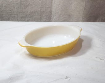 Vintage Pyrex Tableware #700 10oz Au Gratin DISHES Yellow Casseroles