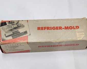 Vintage 1967 Refriger-Mold Icebox Cooky Cookie Maker W/Recipe By Gladd