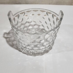 Vintage Fostoria AMERICAN 2 Griff Eiskübel / Champagner Eimer 4.5H