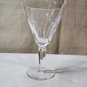 Waterford Crystal SHEILA Claret Water Glass(es) Panel Cut Ireland 7&quot;